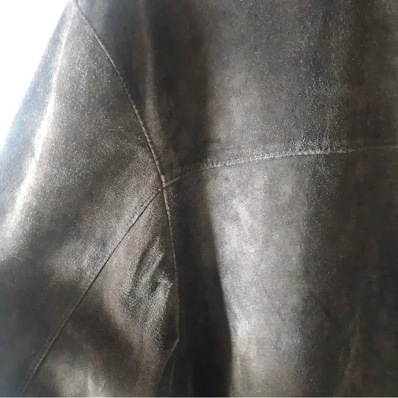 Mens Hathaway brown suede long shirt jacket size XXL - Picture 6 of 10